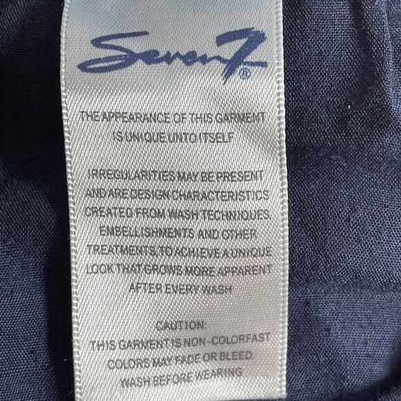 Seven7 Dark Wash Denim Bermuda Shorts Sz 12 - Picture 6 of 6